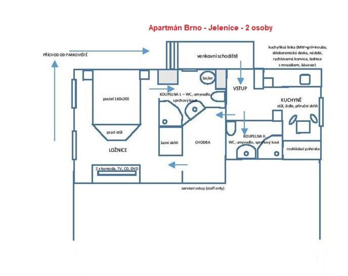 Apartman Brno Jelenice エクステリア 写真